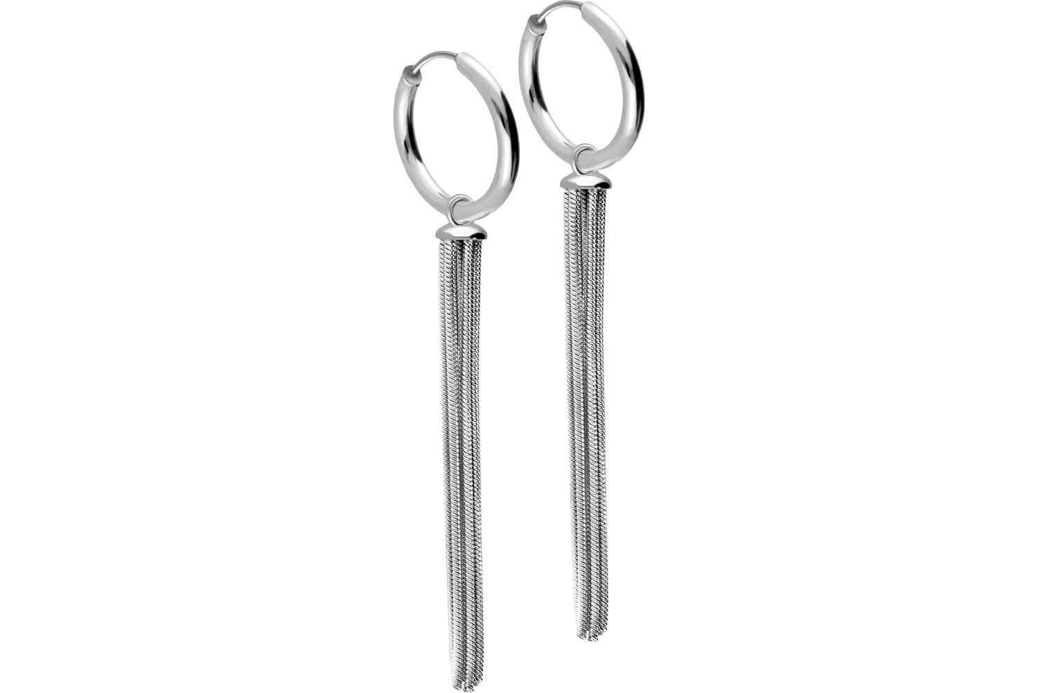 Chirurgenstahl Ohrclicker Creolen QUASTE von Piercingline